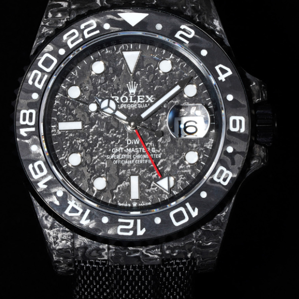VS Factory Rolex GMT-Master II “DiW Carbon Stealth” Forged Carbon Fiber (Custom Edition) — front product view