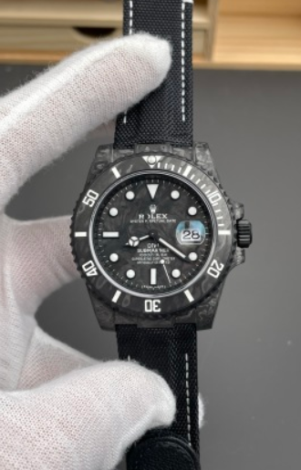 VS Factory Rolex Submariner Date “DiW Carbon Stealth” Forged Carbon Fiber (Custom Edition) — detail view 1