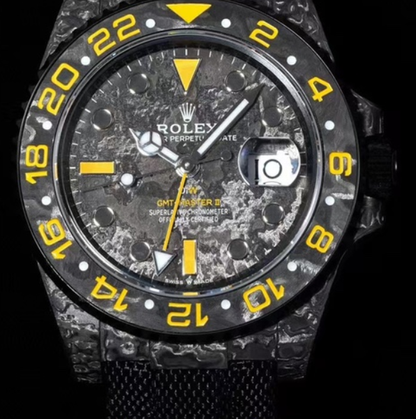 VS Factory Rolex GMT-Master II “DiW Carbon Yellow” Forged Carbon Fiber (Custom Edition) — front product view