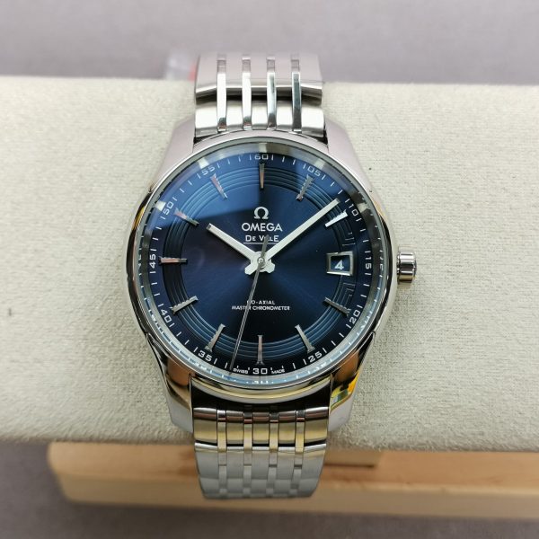 VS Factory Omega De Ville Hour Vision 41mm Blue Dial (431.33.41.21.03.001) — front product view