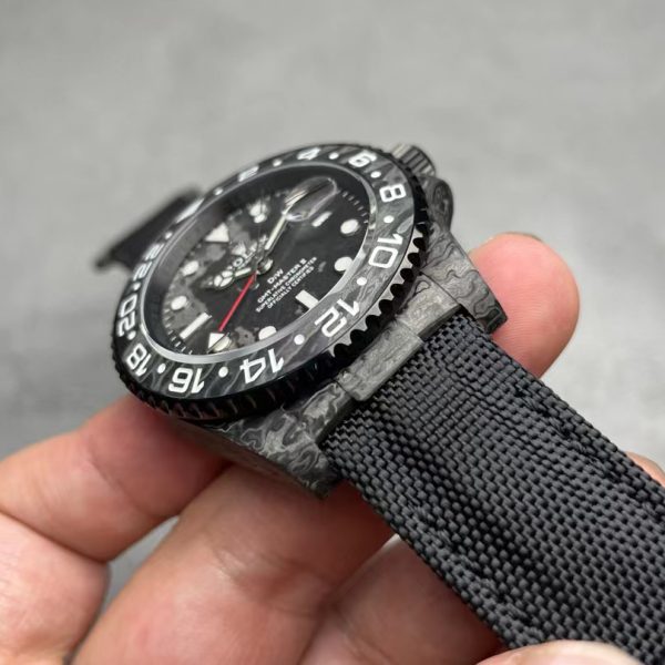 VS Factory Rolex GMT-Master II “DiW Carbon Stealth” Forged Carbon Fiber (Custom Edition) — detail view 2