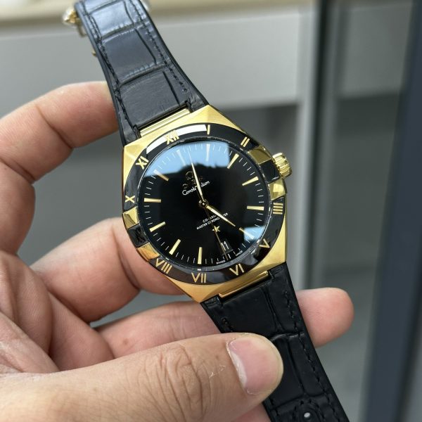 VS Factory Omega Constellation 41mm Yellow Gold Black Ceramic (131.63.41.21.01.001) — detail view 2