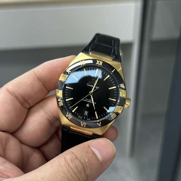VS Factory Omega Constellation 41mm Yellow Gold Black Ceramic (131.63.41.21.01.001) — detail view 3