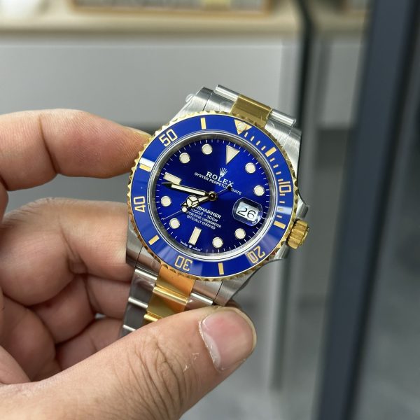VS Factory Rolex Submariner 41mm Two-Tone “Bluesy” (126613LB) — detail view 3