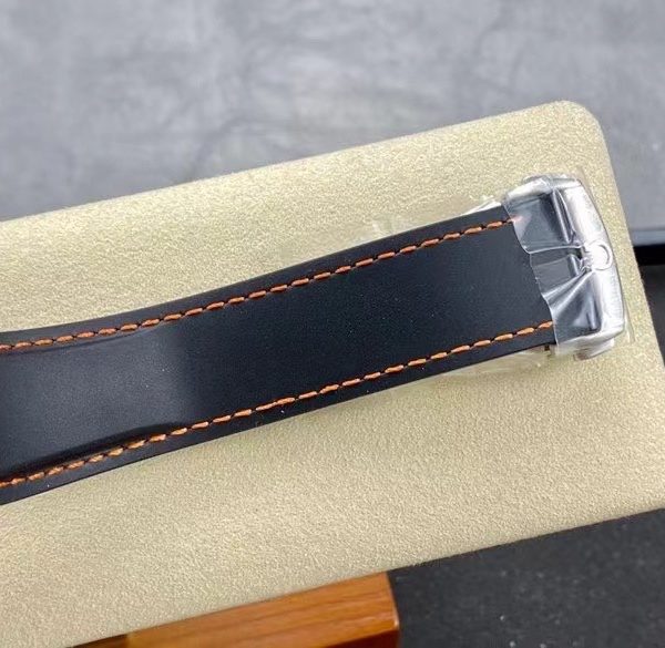 VS Factory Omega Seamaster Ultra Deep 45.5mm Orange Bezel Grey Dial (215.32.46.21.06.001) — detail view 8