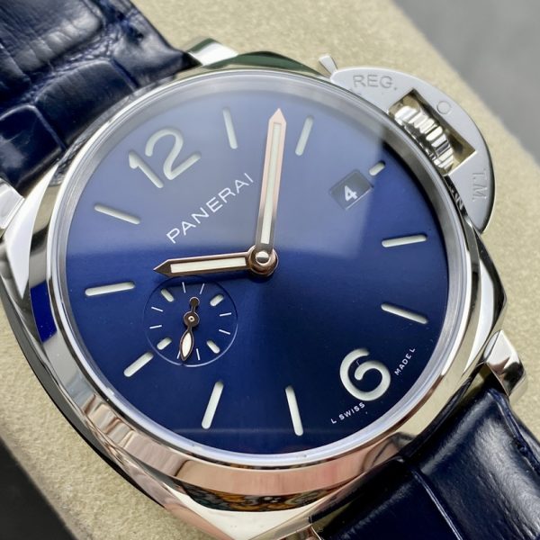 VS Factory Panerai Luminor Due 42mm PAM01274 “Modern Blue” — detail view 2