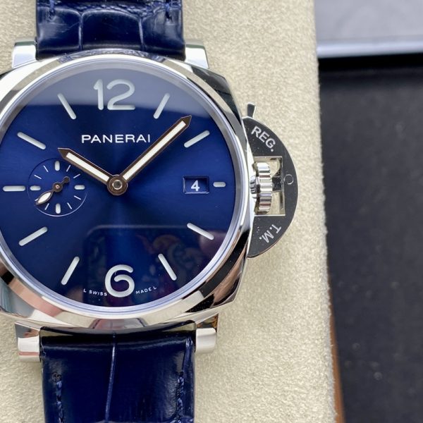 VS Factory Panerai Luminor Due 42mm PAM01274 “Modern Blue” — front product view