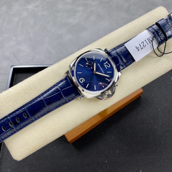 VS Factory Panerai Luminor Due 42mm PAM01274 “Modern Blue” — detail view 5