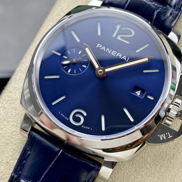 VS Factory Panerai Luminor Due 42mm PAM01274 “Modern Blue” — detail view 3