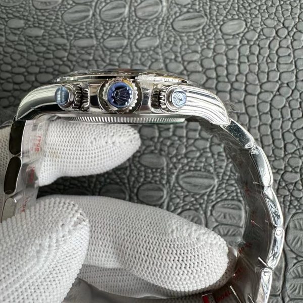 VS Factory Rolex Cosmograph Daytona Black Dial Black Ceramic Bezel (126500LN) — detail view 4