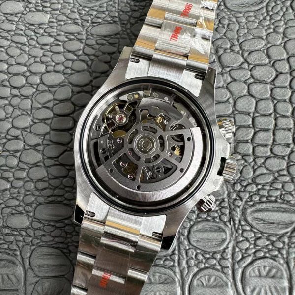 VS Factory Rolex Cosmograph Daytona Black Dial Black Ceramic Bezel (126500LN) — detail view 6