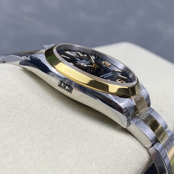 VS Factory Rolex Explorer 36mm Two-Tone Yellow Gold Black “3-6-9” Dial Smooth Bezel Oyster Bracelet… — detail view 6