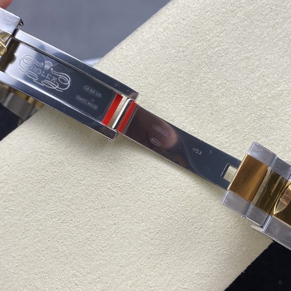 VS Factory Rolex Explorer 36mm Two-Tone Yellow Gold Black “3-6-9” Dial Smooth Bezel Oyster Bracelet… — detail view 8