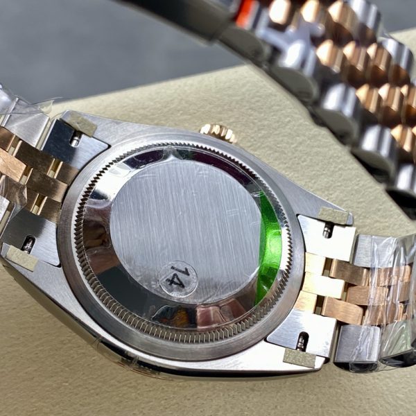 VS Factory Rolex Datejust 36mm Slate Grey Fluted Motif Dial Fluted Bezel Two-Tone Rose Gold Jubilee… — detail view 8