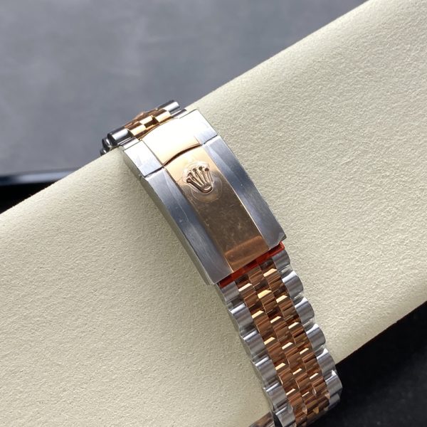 VS Factory Rolex Datejust 36mm Slate Grey Fluted Motif Dial Fluted Bezel Two-Tone Rose Gold Jubilee… — detail view 9
