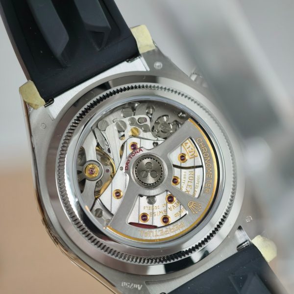 VS Factory Rolex Daytona 40mm White Gold Meteorite Dial Rubber Strap (126519LN) — detail view 6
