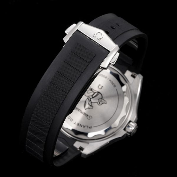 VS Factory Omega Seamaster Planet Ocean 600M Black Dial”Orange Ceramic Bezel Black Structured Rubber… — detail view 6