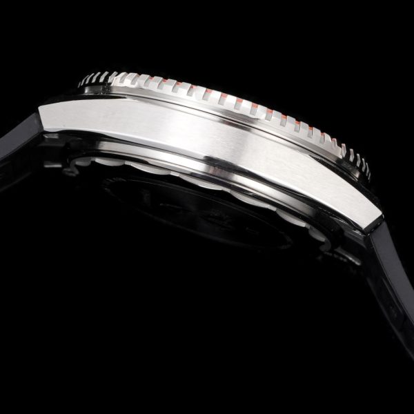 VS Factory Omega Seamaster Planet Ocean 600M Black Dial”Orange Ceramic Bezel Black Structured Rubber… — detail view 7