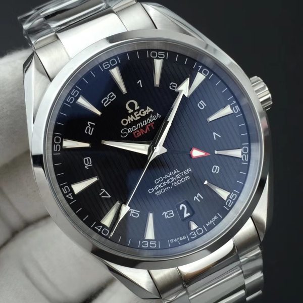 VS Factory Omega Seamaster Aqua Terra 150M GMT 43mm Blue Dial (231.10.43.22.03.001) — detail view 3