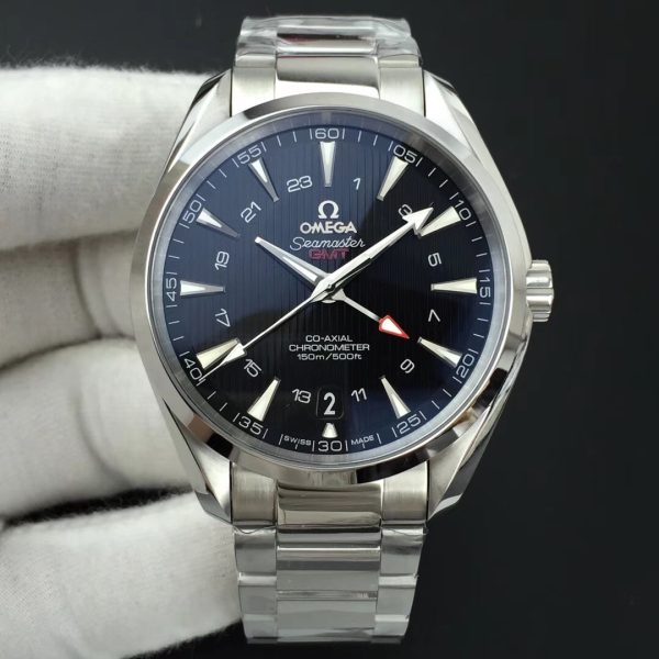 VS Factory Omega Seamaster Aqua Terra 150M GMT 43mm Blue Dial (231.10.43.22.03.001) — front product view