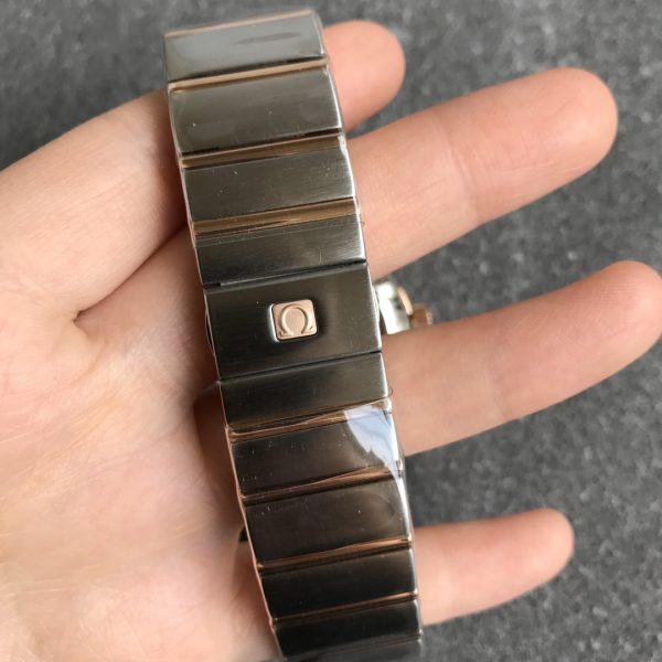 VS Factory Omega Constellation Co-Axial 38mm Two-Tone Blue Pattern Dial (123.20.38.21.03.001) — detail view 7
