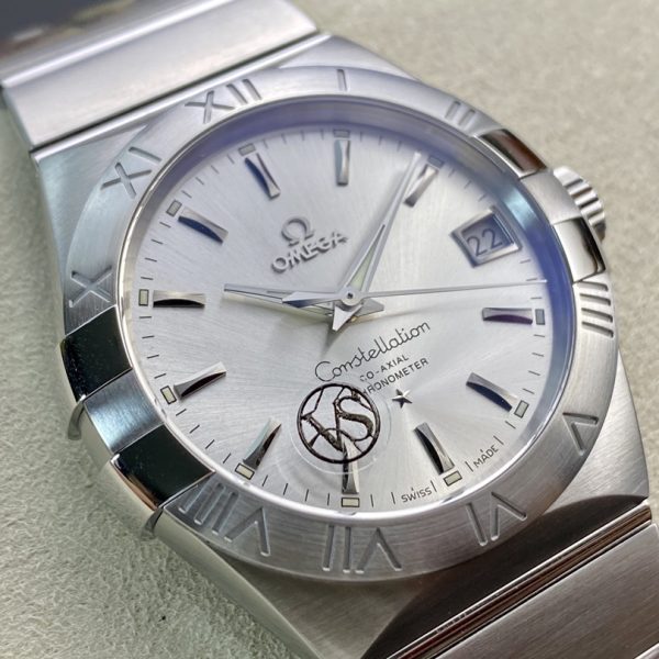 VS Factory Omega Constellation 38mm Steel Silver Dial (123.10.38.21.02.001) — detail view 4