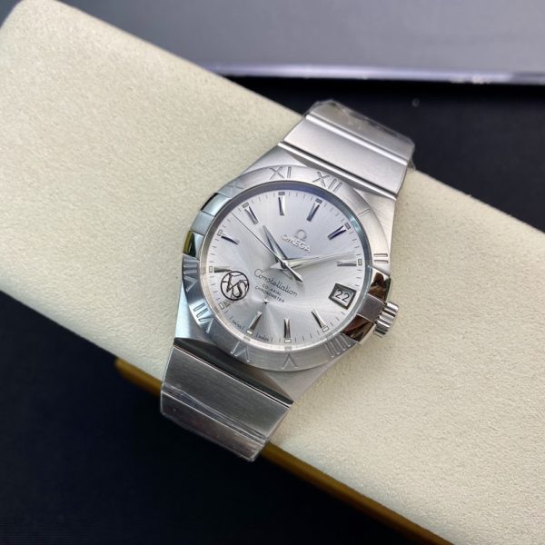 VS Factory Omega Constellation 38mm Steel Silver Dial (123.10.38.21.02.001) — detail view 5