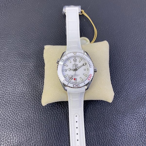 VS Factory Omega Seamaster Planet Ocean 600M “Tokyo 2020” White Dial Ceramic Bezel (522.33.40.20.04.001) — front product view