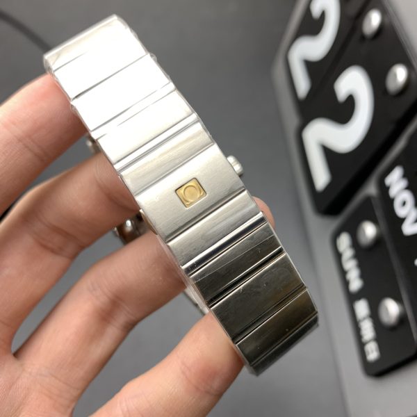 VS Factory Omega Constellation Co-Axial 38mm Black Diamond Dial (123.10.38.21.51.001) — detail view 4
