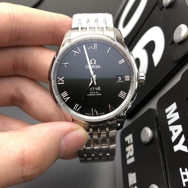 VS Factory Omega De Ville Prestige 39.5mm Black Dial (424.10.40.20.01.001) — front product view