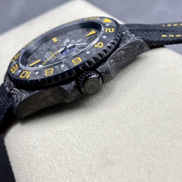 VS Factory Rolex GMT-Master II “DiW Carbon Yellow” Forged Carbon Fiber (Custom Edition) — detail view 7