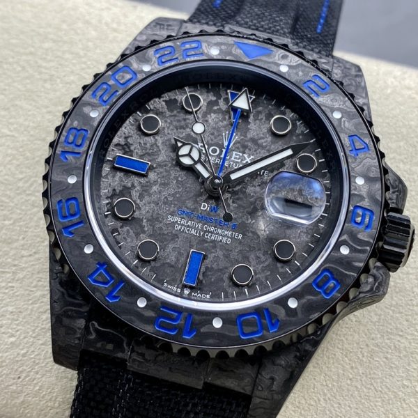 VS Factory Rolex GMT-Master II “DiW Carbon Blue” Forged Carbon Fiber (Custom Edition) — detail view 4