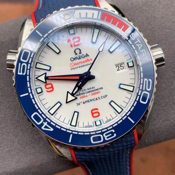 VS Factory Omega Seamaster Planet Ocean 600M 43.5mm “36th America’s Cup” (215.32.43.21.04.001) – Dandong… — detail view 2