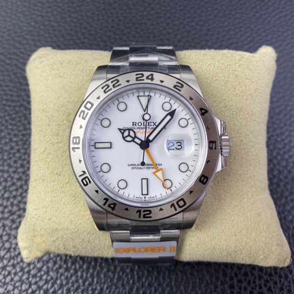 VS Factory Rolex Explorer II 42mm “Polar” White Dial (226570) — front product view