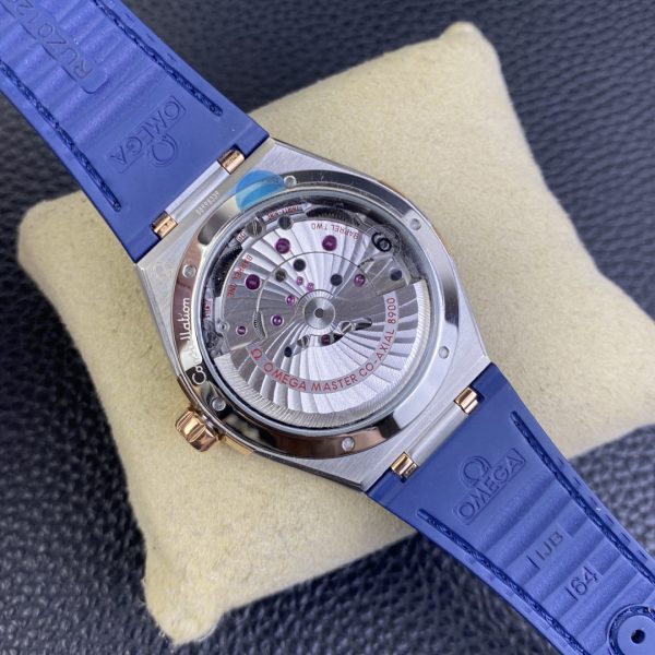 VS Factory Omega Constellation Master Chronometer 41mm Two-Tone Sedna Gold Blue Ceramic… — detail view 6