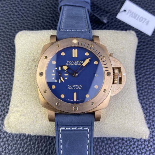 VS Factory Panerai Submersible Bronzo “Blu Abisso” 42mm PAM01074 — front product view