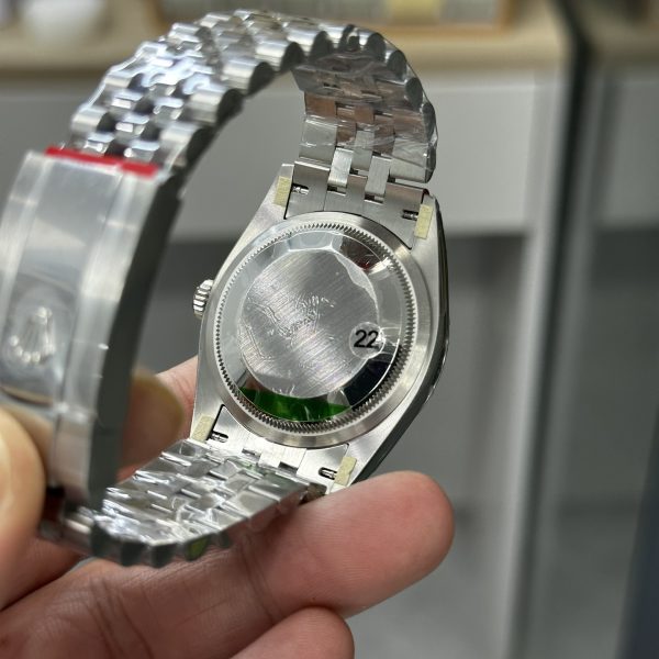 VS Factory Rolex Datejust 36mm Black Diamond Dial Jubilee Bracelet (126234) — detail view 4