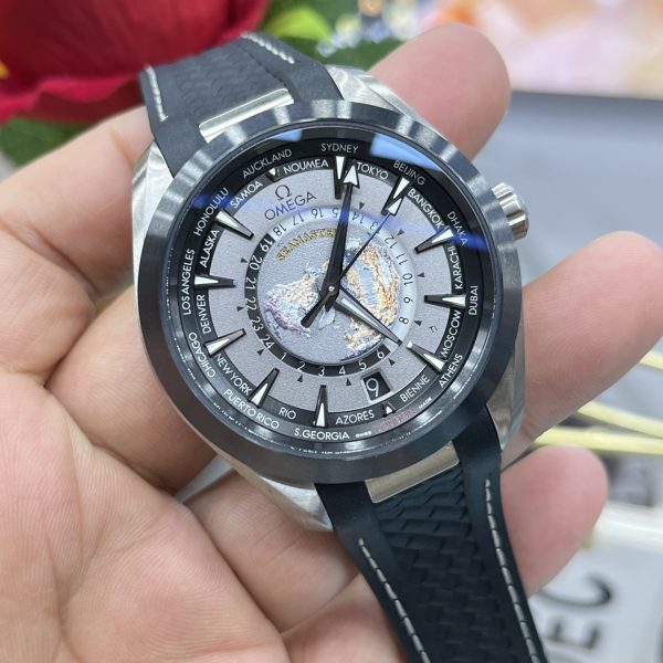 VS Factory Omega Seamaster Aqua Terra 150M Worldtimer 43mm Titanium Grey/Black Dial Ceramic Bezel… — detail view 2