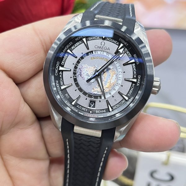 VS Factory Omega Seamaster Aqua Terra 150M Worldtimer 43mm Titanium Grey/Black Dial Ceramic Bezel… — detail view 3