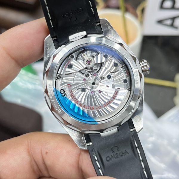 VS Factory Omega Seamaster Aqua Terra 150M 41mm Black Dial Black Rubber Strap (220.12.41.21.01.001) — detail view 8