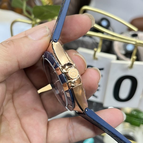 VS Factory Omega Constellation 41mm 18K Sedna Gold Blue Ceramic Bezel (131.63.41.21.03.001) — detail view 7