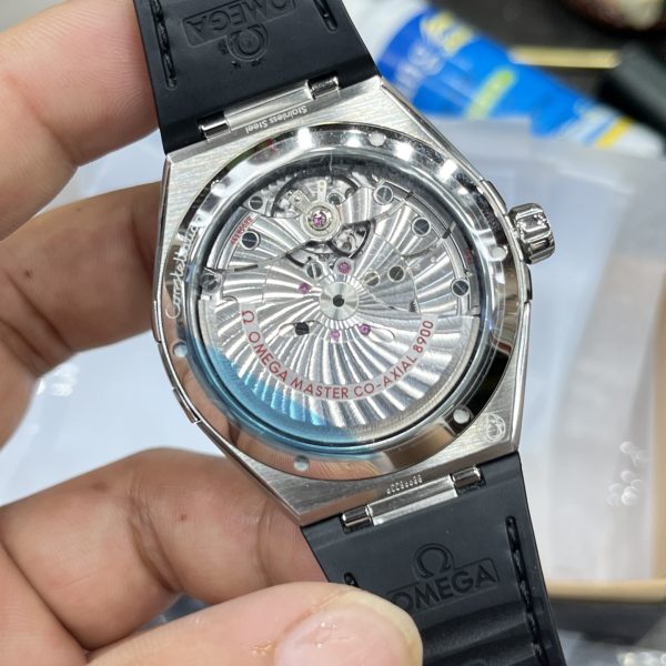 VS Factory Omega Constellation 41mm Steel Black Ceramic Bezel Silver Silk Dial (131.33.41.21.06.001) — detail view 7