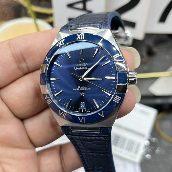 VS Factory Omega Constellation 41mm Steel Blue Ceramic Bezel (131.33.41.21.03.001) — detail view 2