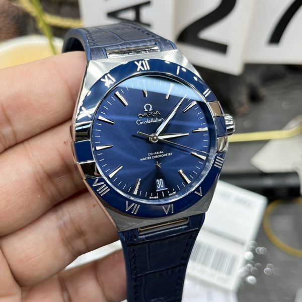 VS Factory Omega Constellation 41mm Steel Blue Ceramic Bezel (131.33.41.21.03.001) — detail view 3
