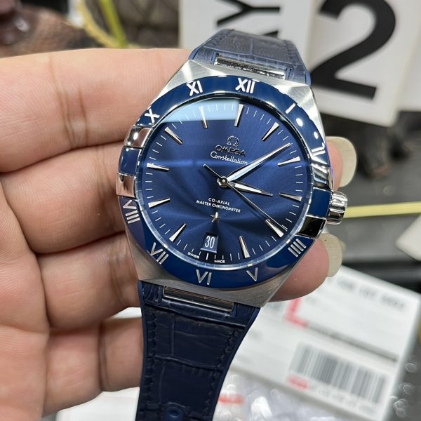 VS Factory Omega Constellation 41mm Steel Blue Ceramic Bezel (131.33.41.21.03.001) — detail view 4