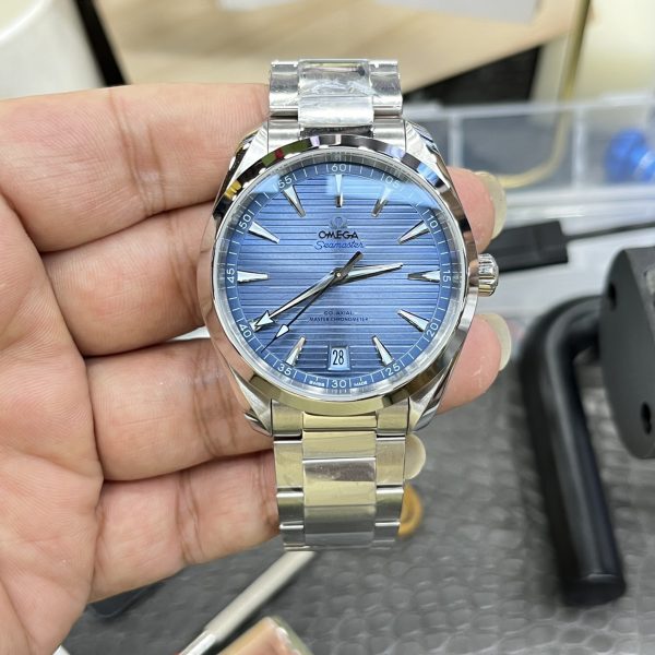 VS Factory Omega Seamaster Aqua Terra 150M 41mm “Summer Blue” 75th Anniversary (220.10.41.21.03.005) — front product view