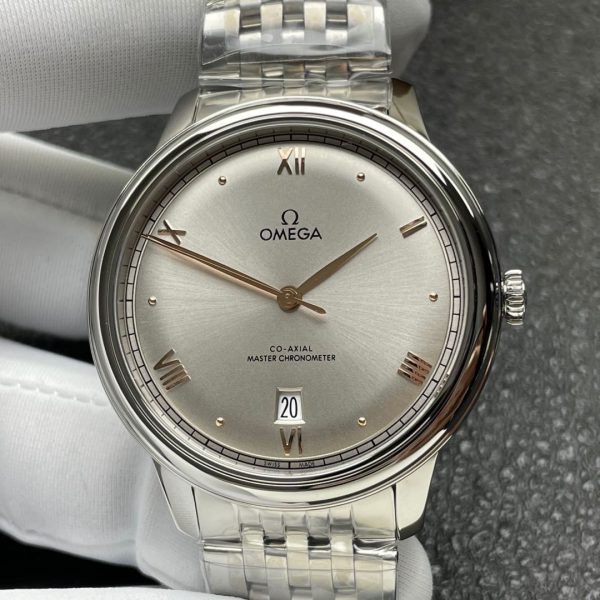 VS Factory Omega De Ville Prestige 40mm Grey Dial (434.10.40.20.06.001) — front product view