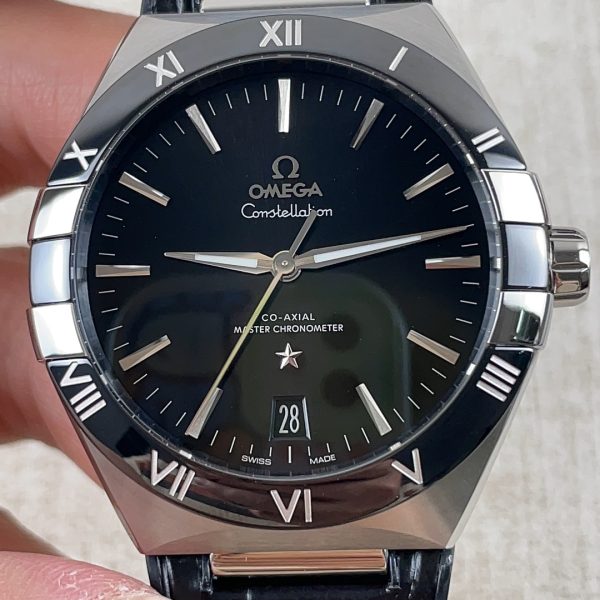 VS Factory Omega Constellation 41mm Steel Black Ceramic Bezel Black Dial (131.33.41.21.01.001) — detail view 3