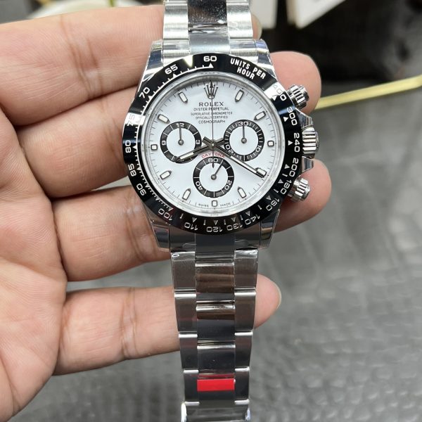 VS Factory Rolex Cosmograph Daytona “Panda” White Dial (116500LN) — front product view