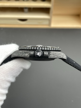 VS Factory Rolex Submariner Date “DiW Carbon Stealth” Forged Carbon Fiber (Custom Edition) — detail view 6
